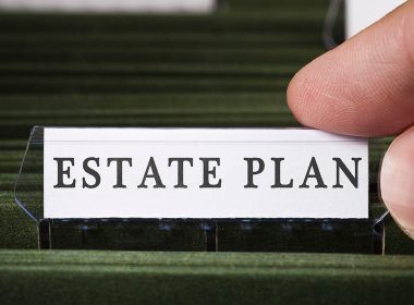 File folder labelled Estate Plan
