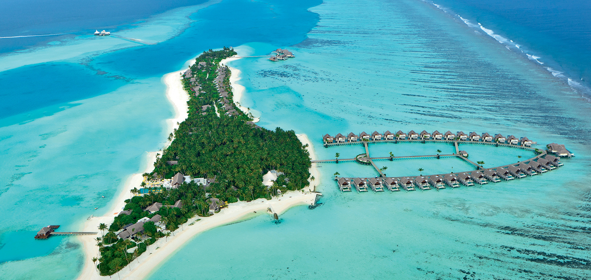 Aerial View of the Maldives