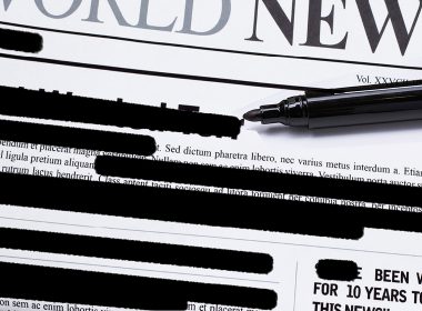 redacted Newspaper