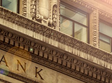 Facade of a bank