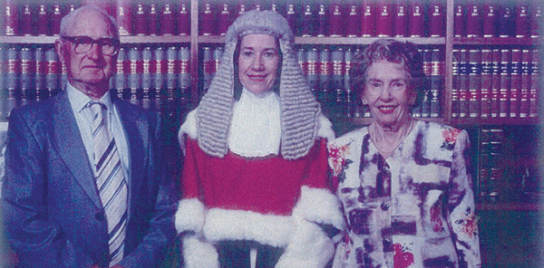 Governor Beazley and her parents at her NSW Court of Appeal swearing-in ceremony.