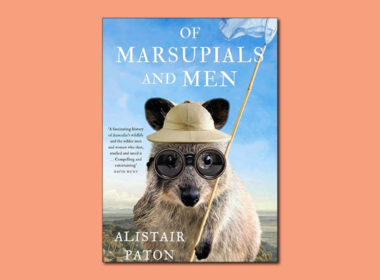 picture of book cover for the book 'of marsupials and men'