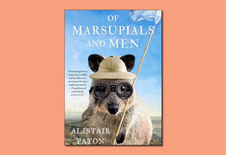 picture of book cover for the book 'of marsupials and men'
