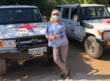 Photo of Dr Helen Durham in Mozambique