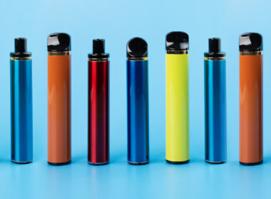 photo of colourful ecigarettes to illustrate article on vaping