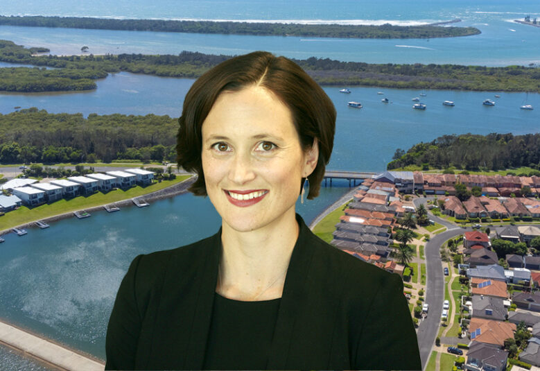photo of Cicely Sylow with Port Macquarie in the background