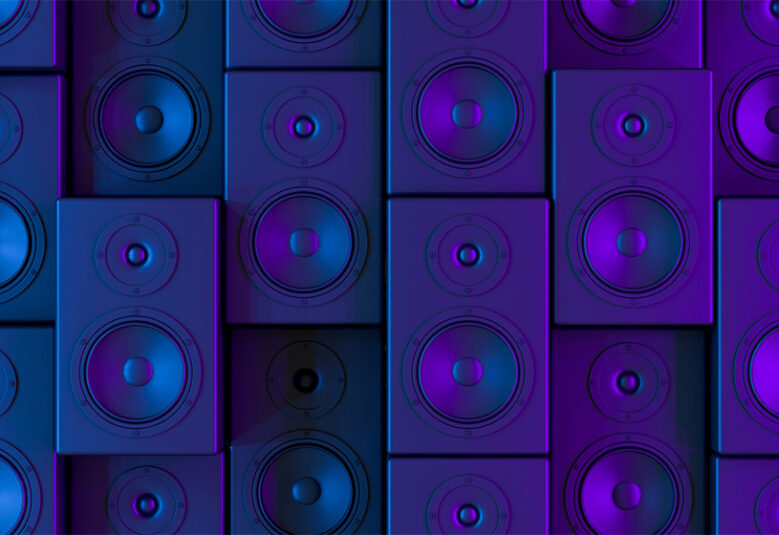 [image] speakers in a row to show music publishing