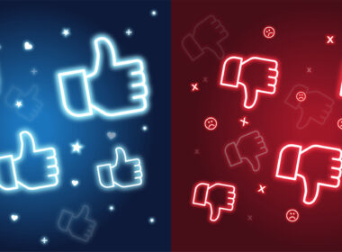 image of thumbs up and thumbs down icons