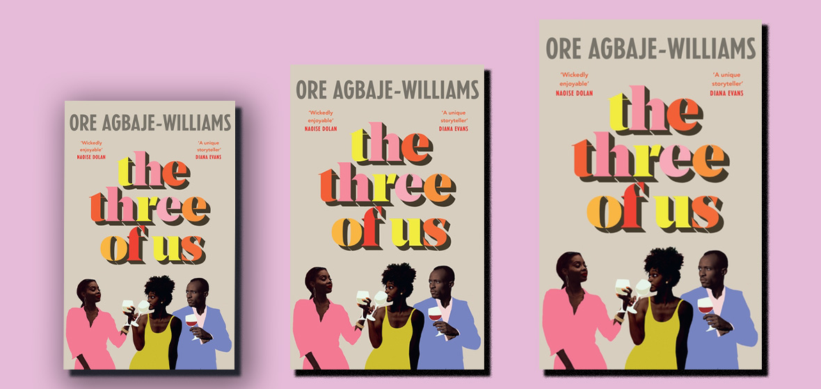 cover fo book The Three of Us showing three African people drinking wine