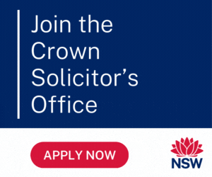 Senior Solicitor at Crown Solicitors Office position available